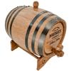 Personalized - Custom American White Oak Aging Barrel - Barrel Aged (3 Liters, Black Hoops) view 4