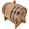 Sofia's Findings Personalized - Customized American White Oak Aging Barrel - Barrel Aged (2 Liters, Black Hoops) view 4