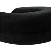 Bookishbunny Soft Memory Foam U Shaped Travel Pillow Neck Support Headrest Cushion (Black) view 3