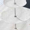 Cupcake Stand- Jusalpha 3-Tier White Porcelain Cake Stand Dessert Stand-Cupcake Stand-Tea Party Serving Platter, Comes in a Gift Box- Free Sugar Tong view 2