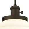 Westinghouse Lighting 6346500 Wanda One-Light Indoor Mini Pendant with Turn Knob, Oil Rubbed Bronze Finish with Frosted Opal Glass view 3