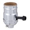B&P Lamp Nickel Plated Finish Table Lamp Wiring Kit with a 9 Inch Harp and 3-Way Socket view 2
