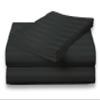 Lofty Sheets 100% Egyptian Cotton Queen Size Black Stripe Sheet Set in 500 Thread Count view 1
