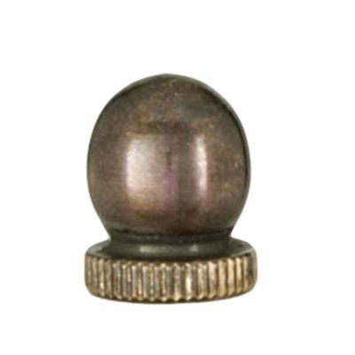B&P Lamp Small, Antique Bronze Knob Finial, 1/4-27F