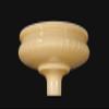 B&P Lamp Embossed Nu-Gold Torchiere Shade view 3