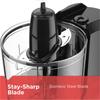 BLACK+DECKER 1.5-Cup Electric Food Chopper, One Touch Pulse, 150W Motor, Stay-Sharp Blade, Dishwasher Safe view 4