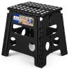 ACKO Folding Step Stool 13 inch Heavy Duty Plastic Foldable Step Stool for Kids and Adults, Small Collapsible Fold Up Stepping Stool 1 Pack view 1