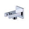 Hand Held Shower Head Holder with Hose Connector Shower Wand Holder Wall Mount Handheld Shower Handle Sprayer Holder Shower Hose Adapter Shower Elbow with Spray Head Bracket Showerhead Holder Chrome view 1