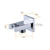 Hand Held Shower Head Holder with Hose Connector Shower Wand Holder Wall Mount Handheld Shower Handle Sprayer Holder Shower Hose Adapter Shower Elbow with Spray Head Bracket Showerhead Holder Chrome view 2