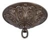 B&P Lamp Antique Bronze Finish Cast Brass Screw Collar Canopy Kit view 1