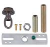 B&P Lamp Antique Bronze Finish Cast Brass Screw Collar Canopy Kit view 3