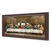 DECORARTS The Last Supper by Leonardo Da Vinci. Giclee Prints on Canvas with Matching Retro Style Brown Frame. Total Size w/Frame: 27x15, Ready to Hang. view 2