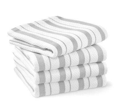 Williams-Sonoma Classic Striped Towels, Cotton,Set of 4 (Drizzle)