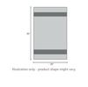 Williams-Sonoma Classic Striped Towels, Cotton,Set of 4 (Drizzle) view 3