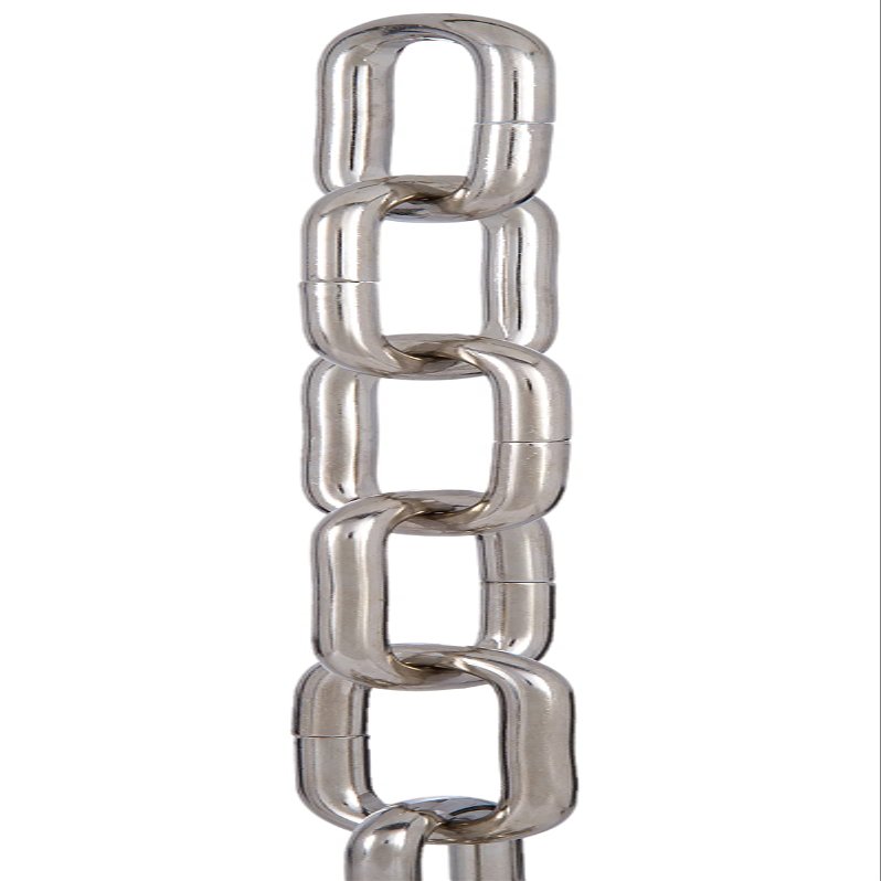 B&P Lamp Nickel Plated Finish 0 Gauge Heavy Duty Chain