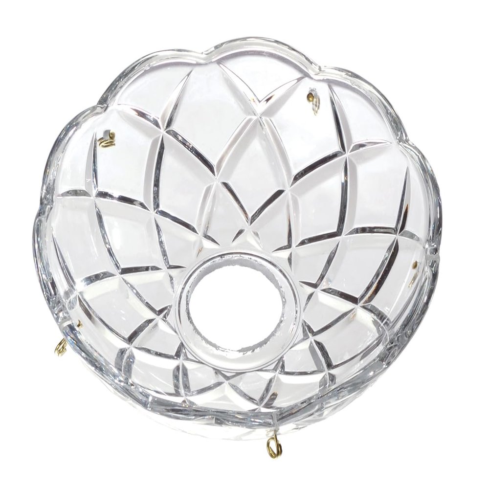 B&P Lamp Pressed Glass Bobeche