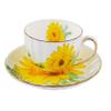 Ceramic Teacup Sunflower Vintage Chintz Porcelain Coffee Mug Tea Cup with Saucer view 1