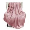 Exclusivo Mezcla Fleece Dusty Pink Throw Blanket for Couch, Sofa, Super Soft and Warm Blankets, All Season, Cozy, Plush, Lightweight, 50x60 Inches view 1