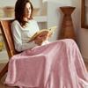 Exclusivo Mezcla Fleece Dusty Pink Throw Blanket for Couch, Sofa, Super Soft and Warm Blankets, All Season, Cozy, Plush, Lightweight, 50x60 Inches view 3