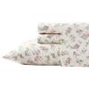 Laura Ashley - Flannel Sheets Full Size, Anti-Pilling & Wrinkle Resistant Cotton, Touchably Soft for All-Season Comfort - Bed Sheets with Matching Pillowcases & Fitted Sheet (Audrey Pink) view 1