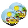 School Bus Birthday Party Supplies Set Plates Napkins Cups Tableware Kit for 16 view 2