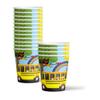 School Bus Birthday Party Supplies Set Plates Napkins Cups Tableware Kit for 16 view 3