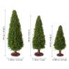 15pcs Model Trees Mixed Miniature Tree 2.36-3.93 Inch Artificial Pine Fake Cedar Diorama Plants Train Green Scenery Landscape Christmas Village Architecture DIY Crafts Fairy Garden Accessories view 2