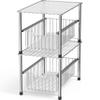 Simple Houseware Chrome Metal Stackable Storage Rack, 16.75 in L x 10.8 in W x 10.25 in H view 2