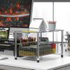 Simple Houseware Chrome Metal Stackable Storage Rack, 16.75 in L x 10.8 in W x 10.25 in H view 3