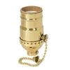 B&P Lamp Antique Brass On-Off Pull Chain Socket view 2