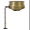 B&P Lamp Antique Brass On-Off Pull Chain Socket view 3