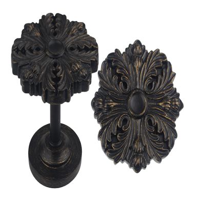 Urbanest Set of 2 Eve Medallion Drapery Holdbacks, Burnt Gold