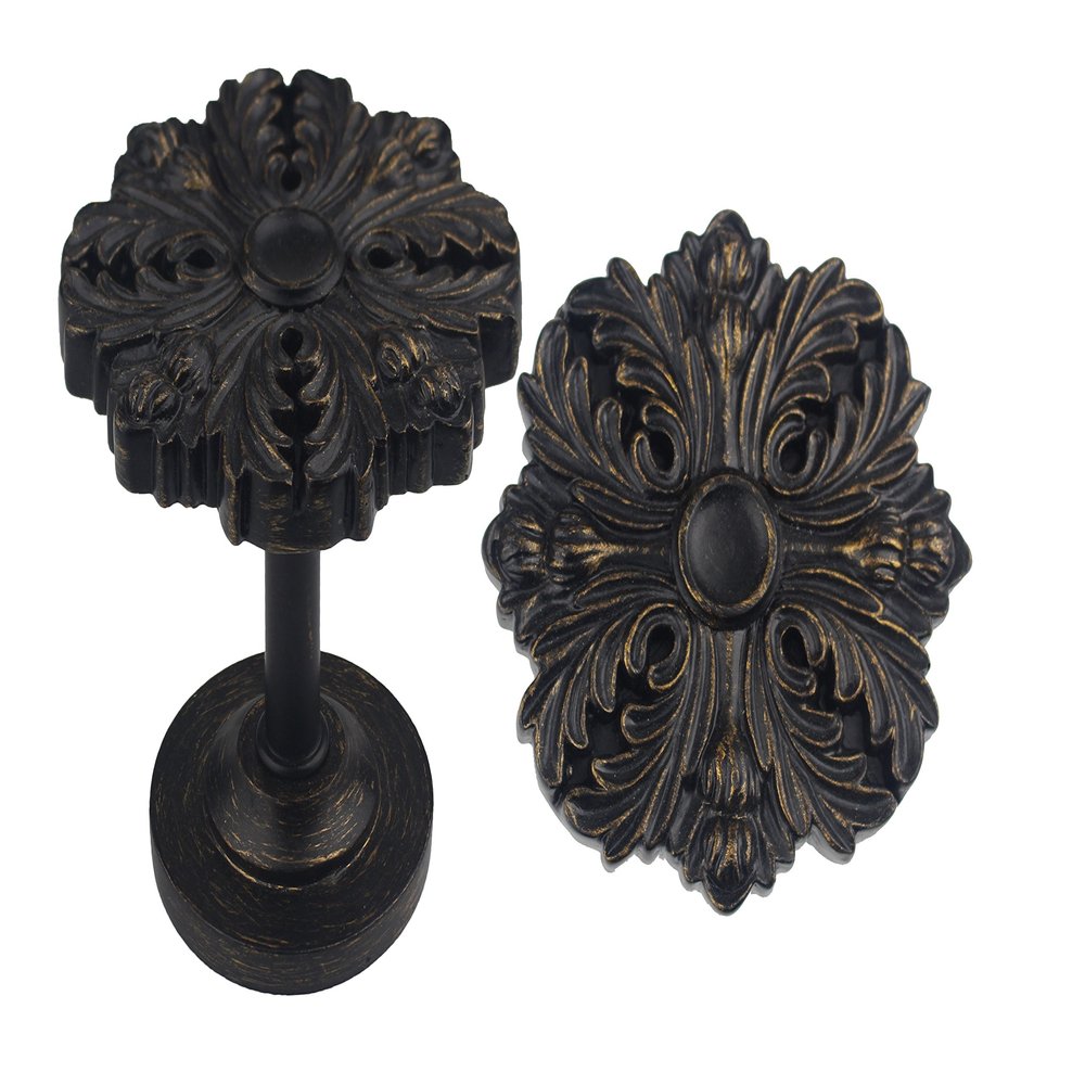 Urbanest Set of 2 Eve Medallion Drapery Holdbacks, Burnt Gold