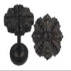 Urbanest Set of 2 Eve Medallion Drapery Holdbacks, Burnt Gold view 1