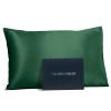 Fishers Finery 25mm 100% Pure Mulberry Silk Pillowcase (Dark Green Queen) view 1