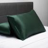 Fishers Finery 25mm 100% Pure Mulberry Silk Pillowcase (Dark Green Queen) view 3