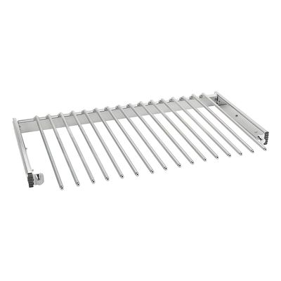 Rev-A-Shelf 30" Pull Out Wire Frame for 9 Pairs of Trouser Pant Rack for Space Saving Home Closet Storage Organization, Chrome, PSC-3014CR