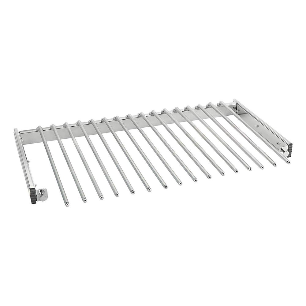 Rev-A-Shelf 30" Pull Out Wire Frame for 9 Pairs of Trouser Pant Rack for Space Saving Home Closet Storage Organization, Chrome, PSC-3014CR