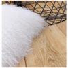unite down 100% Real Mongolian Lamb Fur Cushion Cover/Pillowcase (20x20inch, White) view 4
