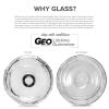 Geo Sports Bottles 3 Gallon Round Glass Carboy Fits 30mm Cork Finish or 55mm Push Cap Home Brew (Clear Glass) (BT3GG) view 4