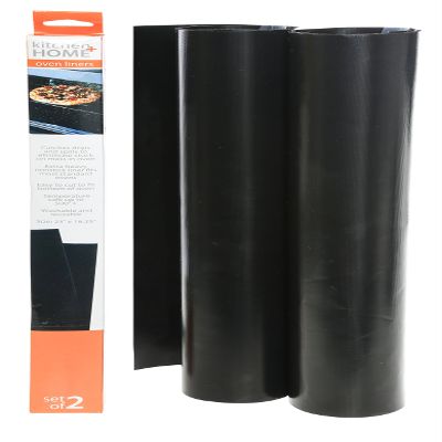 Kitchen + Home Oven Liner Set of 2  Large Heavy Duty 100% PFOA & BPA Free  Non-stick Reusable Oven Liner for Gas, Electric & Microwave Ovens  Works as Baking Mat & Grill Mat
