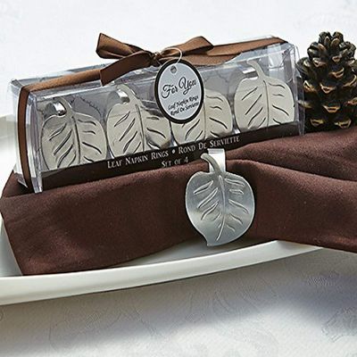 Artisano Designs Elegance Leaf Napkin Rings