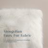 Phantoscope Faux Fur Pillow Cover Decorative Fluffy Throw Pillow Soft Fuzzy Pillow Case Cushion Cover for Bedroom/Couch, Off-White 18 x 18 Inches view 3
