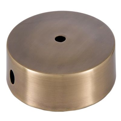 B&P Lamp 6 Inch Antique Brass Finish Modern Style Spun Lamp Base