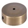 B&P Lamp 6 Inch Antique Brass Finish Modern Style Spun Lamp Base view 1