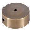 B&P Lamp 6 Inch Antique Brass Finish Modern Style Spun Lamp Base view 3