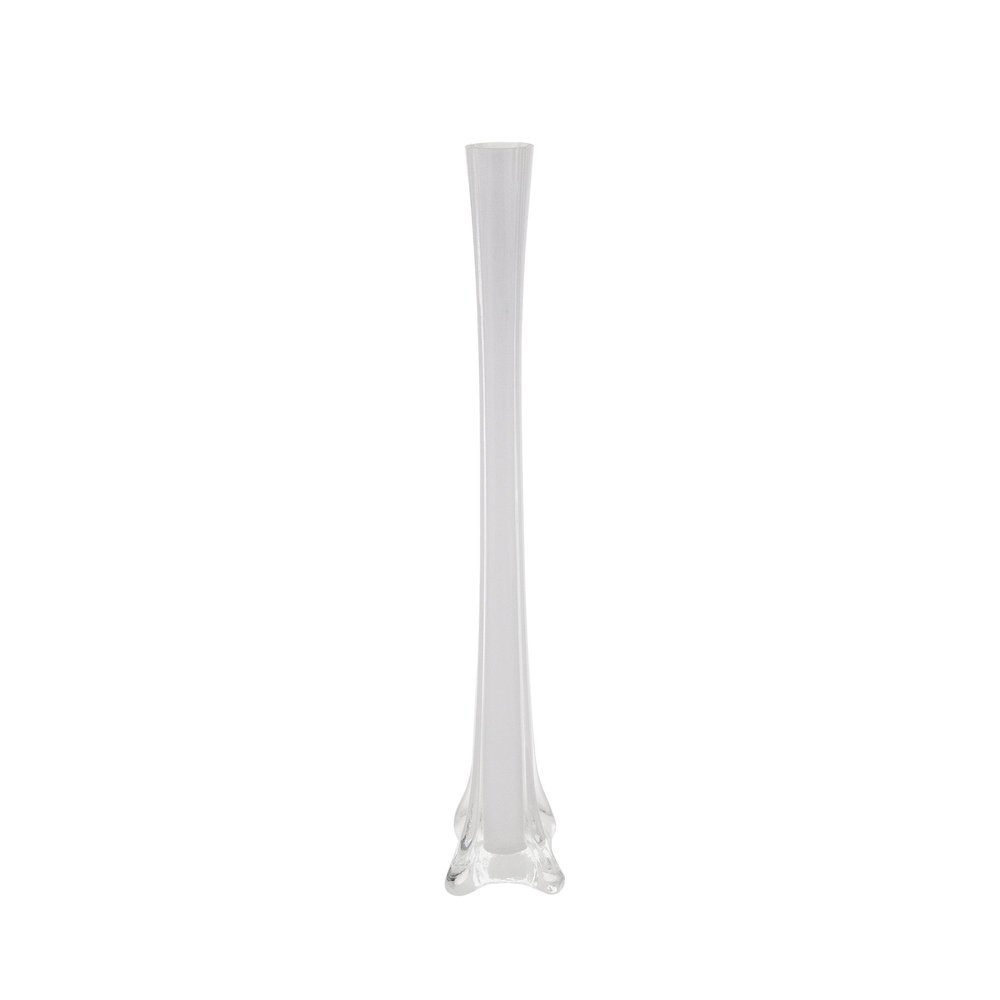 Mega Vases - 1.5" x 20" Eiffel Tower Glass Vase - Set of 12, White