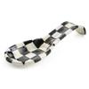 MACKENZIE-CHILDS Enamel Spoon Rest, Kitchen Spoon Holder and Utensil Rest for Stovetop, Black-and-White Courtly Check view 1