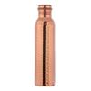 Hammered Pure Copper Water Bottle UNLINED, UNCOATED and LACQURE FREE for Ayurvedic Health Benefits, 1000 Ml (33.81 Fl Oz) view 2