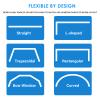 Z-Color Alloy Plastic Windows and Balcony Curtain Track Soft Curved Track Curved Track Rail Slide Rail Accessories (3 Meters) view 4